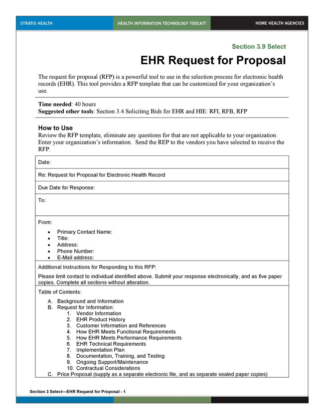 An example of RFP