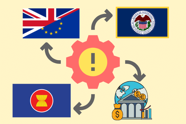 It helps limit risks caused by the influence of large economic organizations