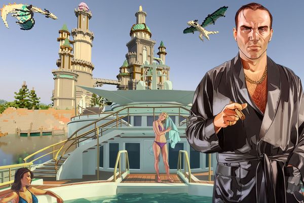 Minecraft Pro Builds GTA Online's Priciest Yacht