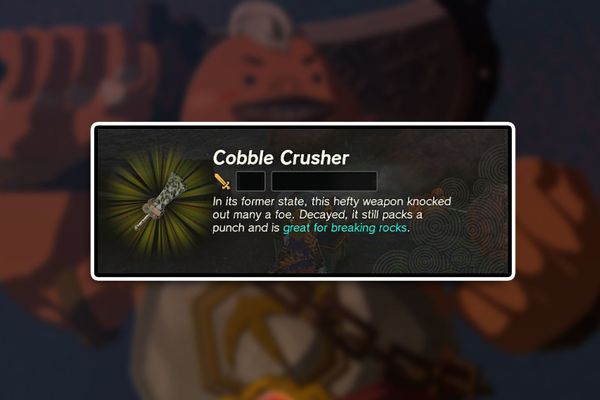 Zelda: Tears of the Kingdom - Ultimate Guide to Cobble Crusher